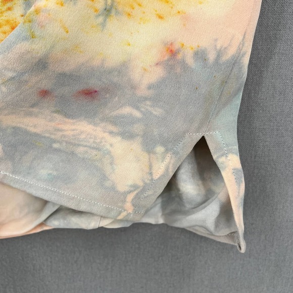 THOM SMITH Vintage Shirt Womens 10 Pink Blue Tie Dye Silk Tank Cami Scoop Neck - Picture 7 of 13